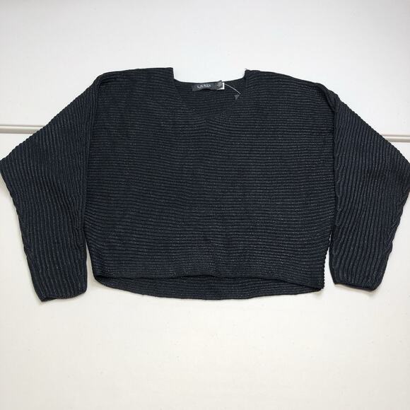 Lauren Ralph Lauren Sweaters - Lauren Ralph Lauren Women's Metallic Rib Knit Dolman Sleeve Sweater Sz M